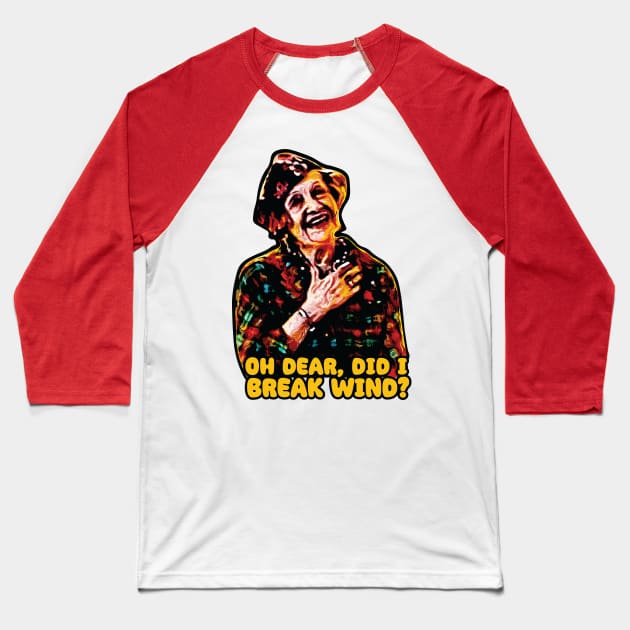 Break Wind - Aunt Bethany Christmas Design Baseball T-Shirt by Trendsdk